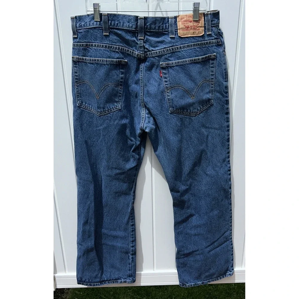 Levi's Men's 38x30 517 Bootcut Blue Jeans Zip Fly Medium Wash #9527
